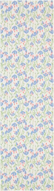 House kaitaliina Summer Flowers 33x120 cm sininen PatternLab