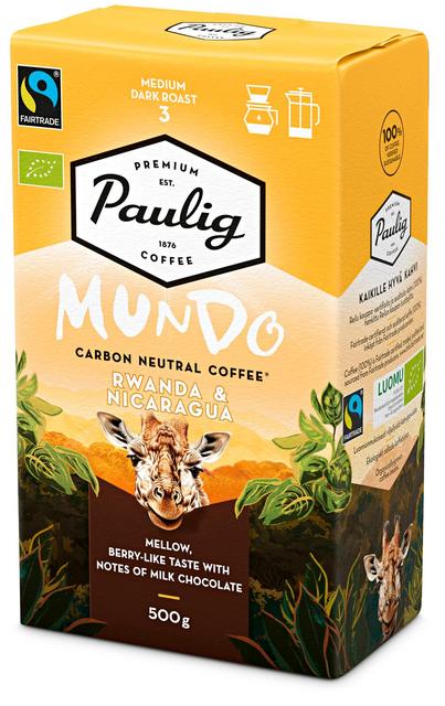 Paulig Mundo Rwanda&Nicaragua Luomu kahvi suodatinjauhatus 500g