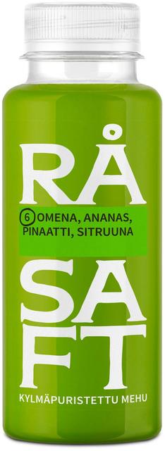 Råsaft Omena-ananas-pinaatti-sitruuna 250ml KMP