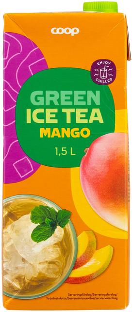 Coop vihreä jäätee mango 1,5l