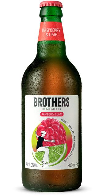 Brothers Raspberry&Lime siider 4%vol 500 ml