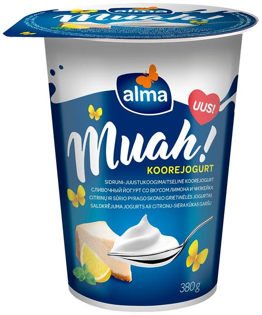 Alma Muah koorejogurt sidruni-juustukoogimaitseline 380g