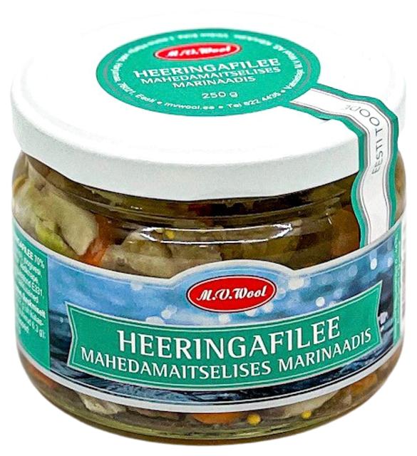 Heeringafilee mahedamaitselises marinaadis 250 g