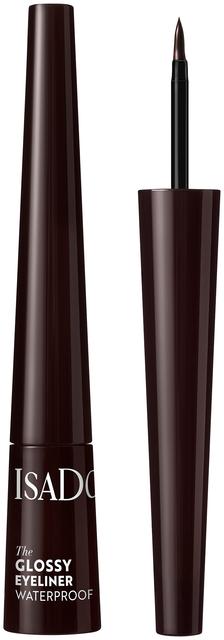 IsaDora The Glossy Eyeliner nestemäinen rajauskynä, Dark Brown, 2,5 ml