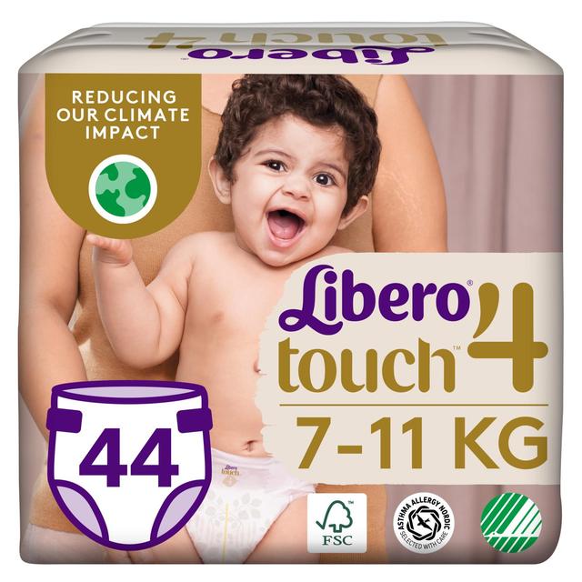 LIBERO Touch teippivaippa koko 4, 44kpl, 7-11 kg