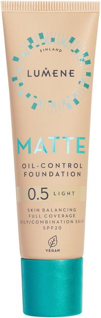 Lumene Matte Oil-control Mattameikkivoide SPF20 0.5 Light 30 ml