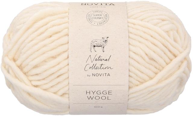 Novita Hygge Wool lanka 100 g 010 luonnonvalkoinen