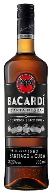 Bacardi Carta Negra rumm 37,5%vol 700ml