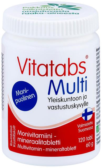 Vitatabs Multi Monivitamiini - mineraalitabletti 120 tabl