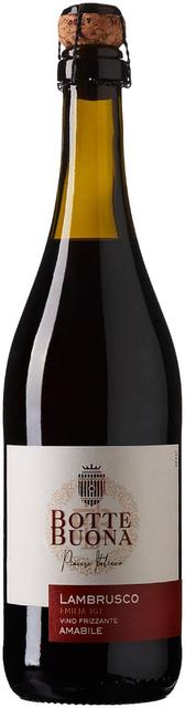 Botte Buona Lambrusco Amabile Kuohuviini 8% 75cl plo