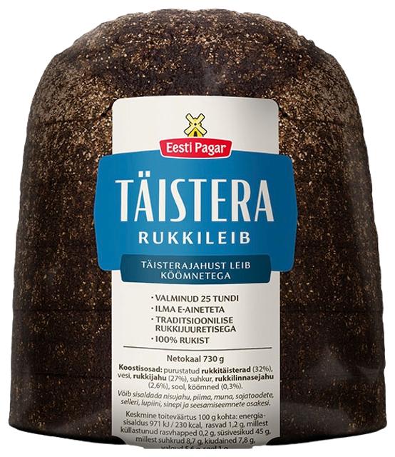 Täistera rukkileib 730 g