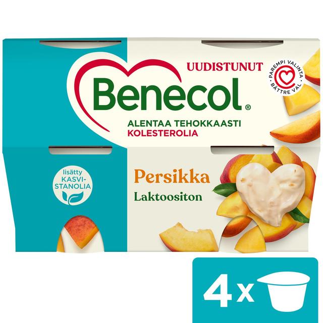Benecol 4x115g persikkajogurtti