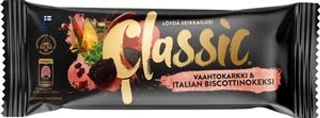 Classic Vaahtokarkki & Italian Biscottinokeksi kermajäätelöpuikko 67g/90ml