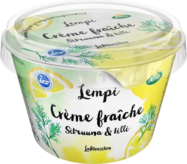 Arla Lempi Crème fraîche 200 g sitruuna-tilli laktoositon