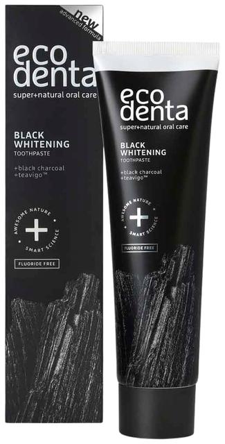 Ecodenta Black Whitening valkaiseva hiilihammastahna, 100ml