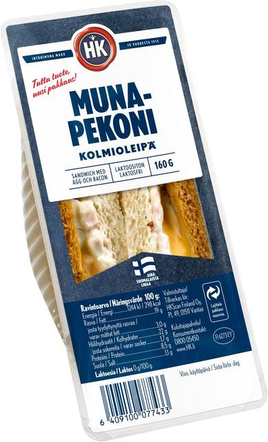 HK Muna-pekoni kolmioleipä 160 g