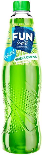 FUN Light vihreän omenan makuinen juomatiiviste 0,5l
