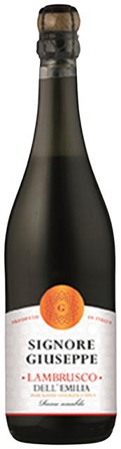 Signore Giuseppe Lambrusco red 8% punaviini 0,75 l plo