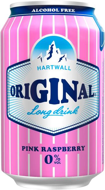 Hartwall Original Long Drink Pink Raspberry 0% 0,33 l