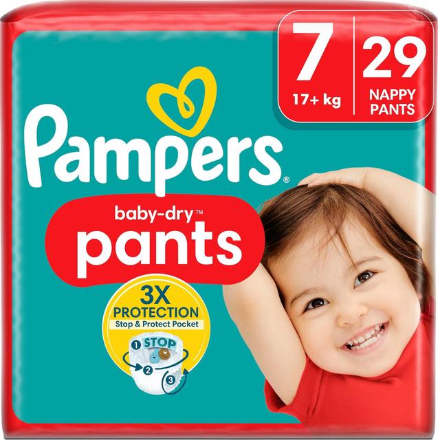 Pampers Baby Dry Pants S7 17+ kg 29kpl housuvaippa