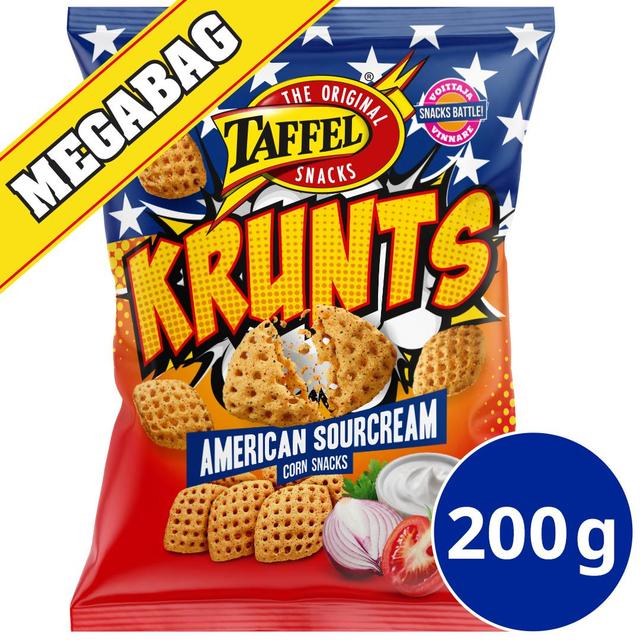 Taffel Krunts American ranskankerma maustettu maissisnacks 200g
