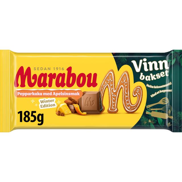 Marabou Pepparkaka Apelsin Suklaalevy 185g