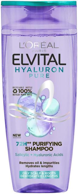 L'Oréal Paris Elvital Hyaluron Pure shampoo kosteutta kaipaaville hiuksille 250ml