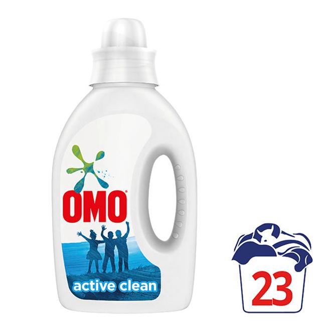 Omo Active Clean Nestemäinen pyykinpesuaine Valkoisille vaatteille 920 ml 23 pesua