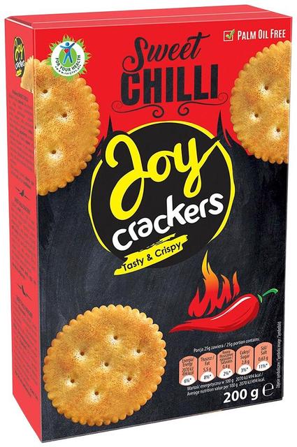 Joy Crackers  sweet chili suolakeksejä 200g