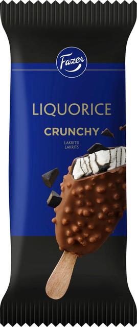 Fazer Liquorice Crunchy jäätelöpuikko 71g/90ml