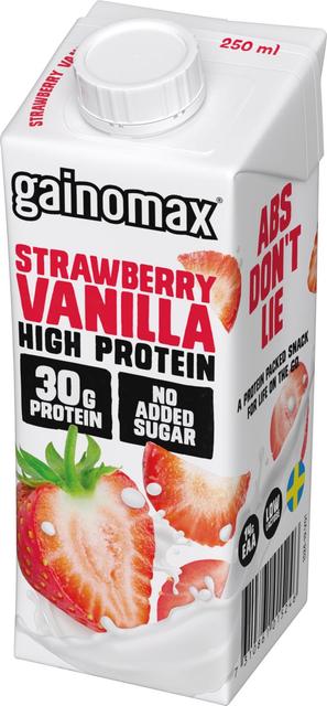 Gainomax High Protein drink Strawberry Vanilla Proteiinijuoma 250ml