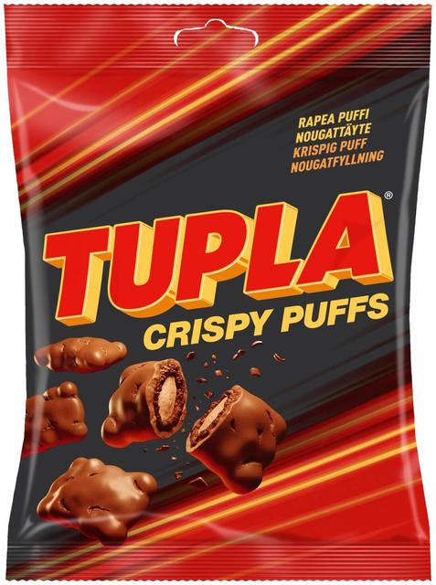 Tupla Crispy Puffs šokolaadikommid 170g