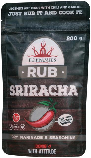 Poppamies Rub Sriracha mausteseos 200g