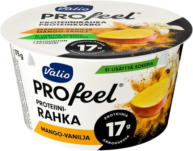 Valio PROfeel® proteiinirahka sokeroimaton 175 g mango-vanilja laktoositon