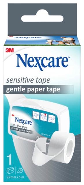 Nexcare™ Sensitive -teippi, 25 mm x 5 m, 1 rulla
