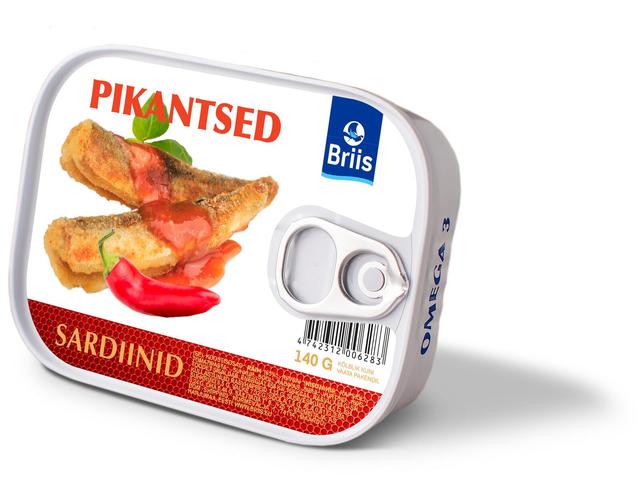 Balti sardiinid pikantsed 140 g