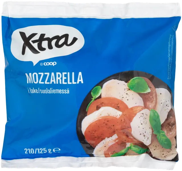 Xtra 210/125g Mozzarellajuusto 17% rasvaa