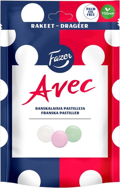 Fazer Avec ranskalaisia pastilleja karkkipussi 175g