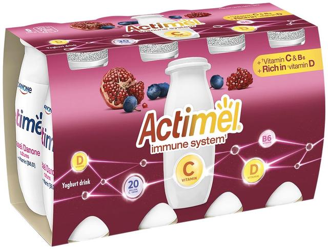 Danone Actimel mustikka-granaattiomena jogurttijuoma 8x100g