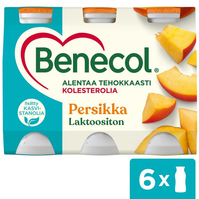 Benecol 6x100g persikka jogurttijuoma