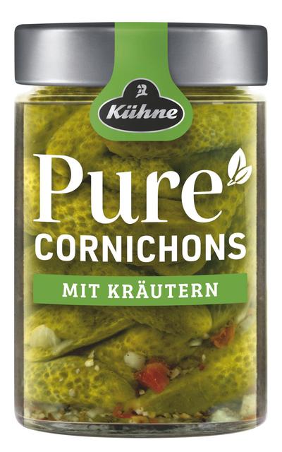 Pure Cornichons with herbs, 10x327ml Gl.