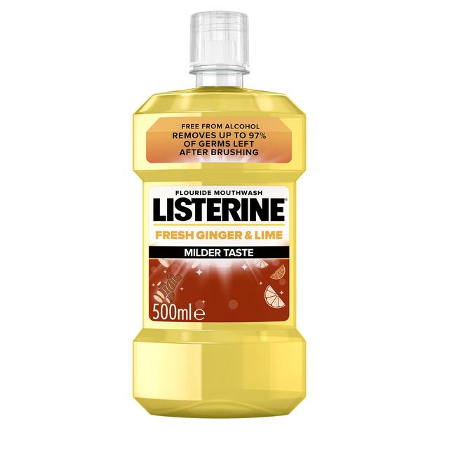 Listerine Fresh Ginger & Lime Milder Taste suuvesi, 500 ml