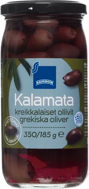 Rainbow Kalamata kreikkalaiset kivettömät oliivit 350/185 g