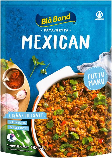 Blå Band laktoositon Mexican Pata Riisi-kasvis-mausteseos 188g