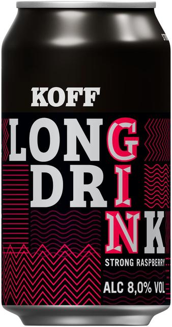 Koff Long Drink Strong Raspberry muu alkohoolne jook 8%vol 330 ml