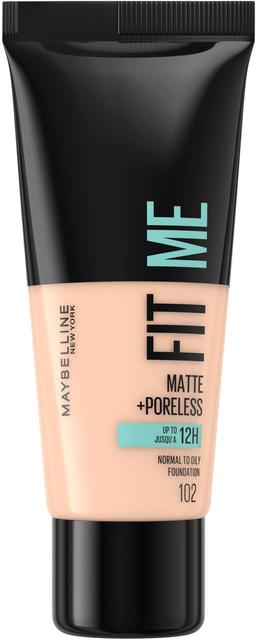 Maybelline New York Fit Me Matte+Poreless -meikkivoide 102 Fair Ivory 30ml