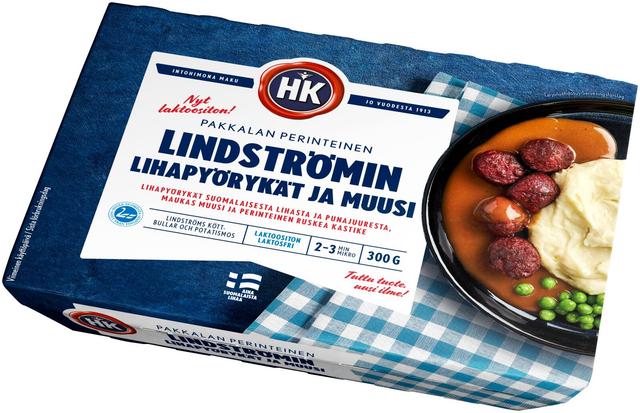 HK Lindströmin lihapyörykät ja muusi 300 g