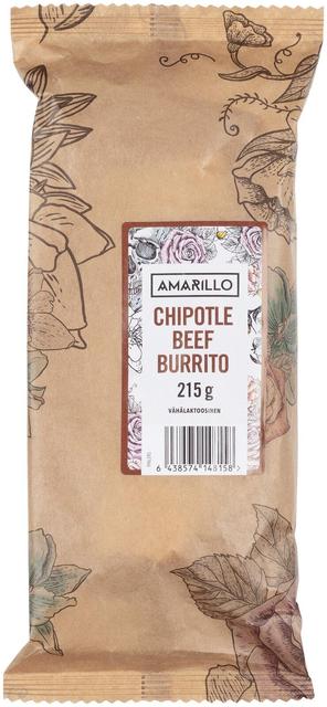 Amarillo Chipotle beef burrito 215g