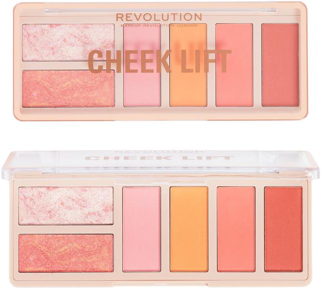 Makeup Revolution Cheek Lift Palette Pink Energy Poskien korostuspaletti 6 sävyä 10,8g