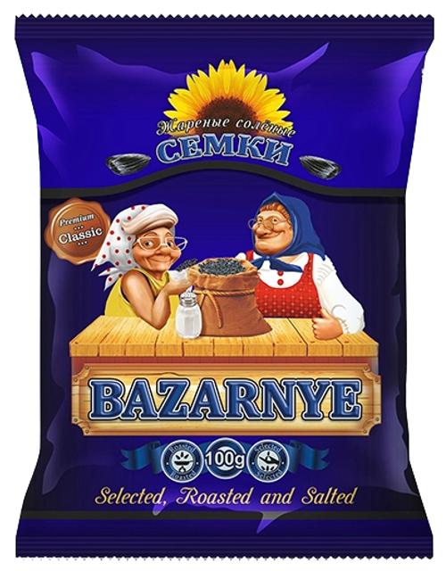 Bazaro mustad soolased päevalilleseemned 100g